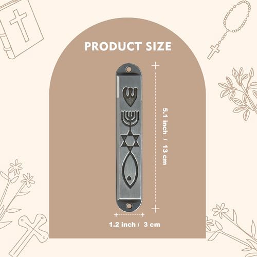 CAMATET Messianic Mezuzah Set with Scroll for Door