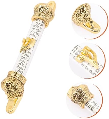 Jewish Ornaments Bible Scroll Door Mezuzah Metal Decor