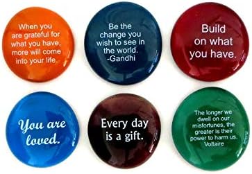 Lifeforce Glass Encouragement Stones Set of 6