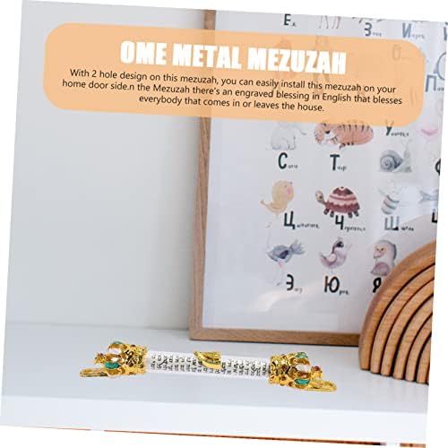 Jewish Metal Mezuzah Door Hanging Decor Scripture Lintel