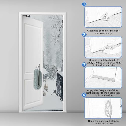 CDAR Door Draft Stopper Durable Windproof Sealing Strip
