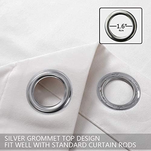 SPXTEX Cream Velvet Curtains 84 Inch Long Set of 2