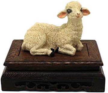 CVHOMEDECO Primitives Rustic Rosewood Rectangle Display Stand