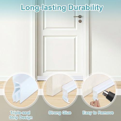 Uxcell 2 Pack Door Draft Stopper Black Gray