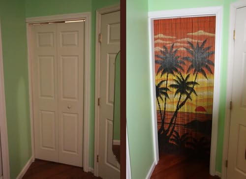 Beaded Curtain with 125 Strands and Hanging Hardware