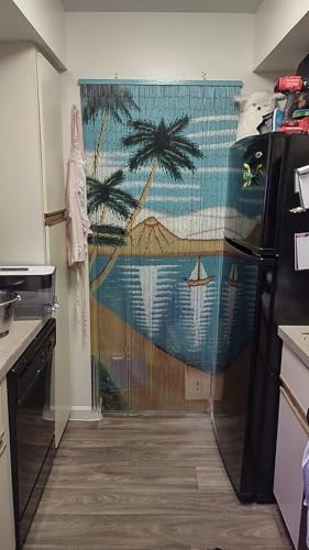 Handmade Beaded Curtain with 4000 Painted Beads