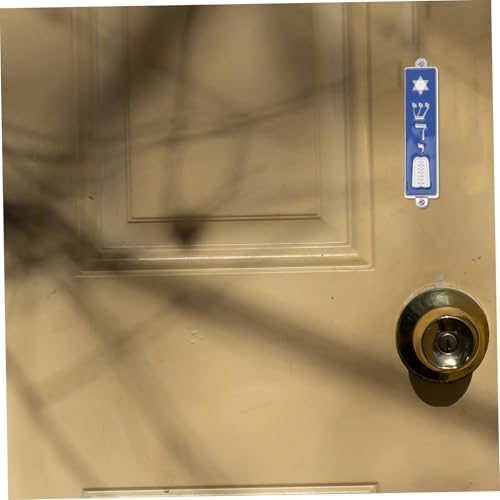ABOOFAN Star Mezuzah with Scroll for Front Door