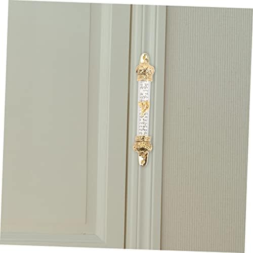 BESTOYARD Delicate Metal Mezuzah with Scroll for Home Blessing