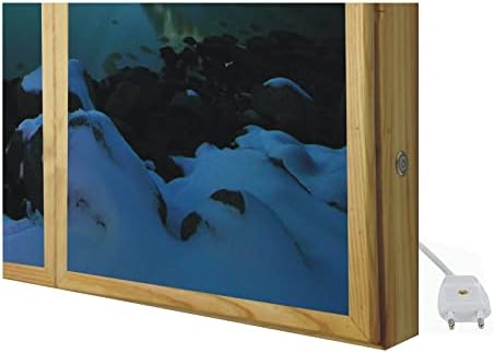 Decorative False Window with Aurora Borealis Light