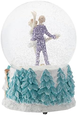 Elanze Designs Musical Snow Globe with Dancing Figurine