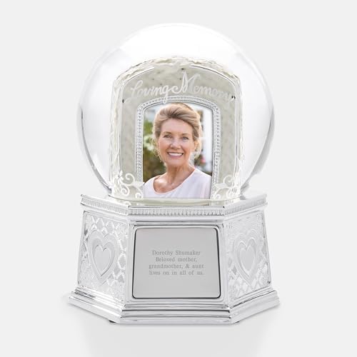 THINGS REMEMBERED Musical Photo Snow Globe with Engraving