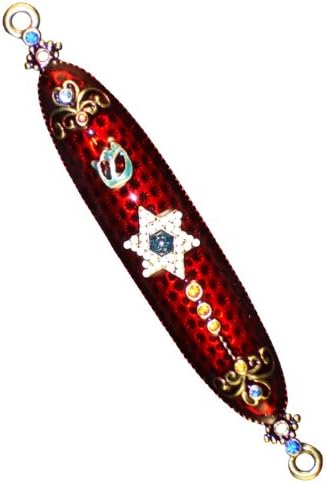 Hand Crafted Burgundy Red Jewish Mezuzah Cover