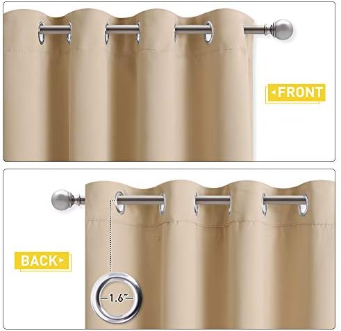 NICETOWN Noise Reducing Curtains with Blackout 2 Pieces