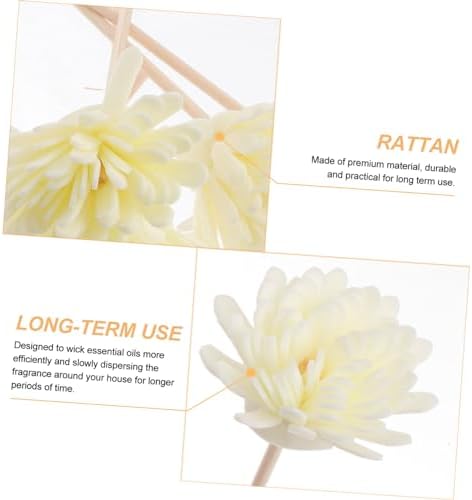 5set Chrysanthemum Scented Rattan Diffuser Sticks for Home Air Freshening