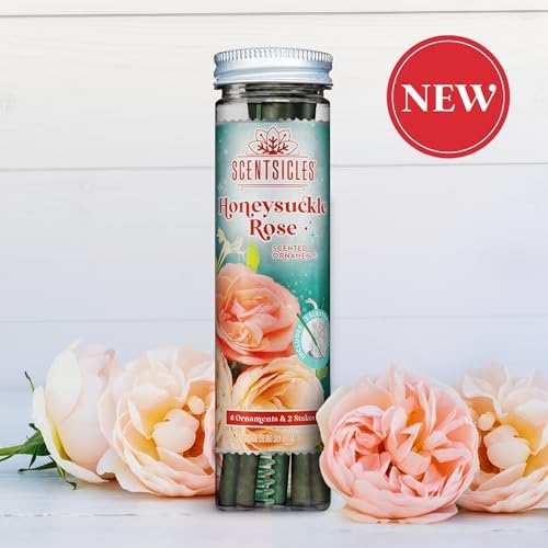 NEW Scentsicles Honeysuckle Rose Scented Sticks 2 Bottles