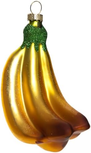 2pcs Glass Banana Christmas Tree Ornaments