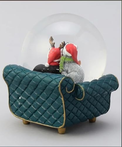 Cute Snow Globes with Cats 100MM Holiday Decor Gift