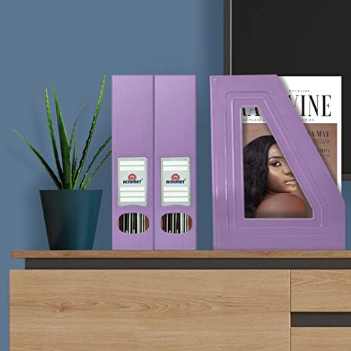Acrimet Magazine Holder Solid Purple 2 Pack