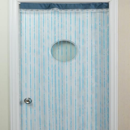 YaoYue Crystal Beaded Curtain Door Divider Decor Blue