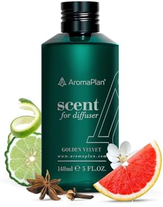 Aromaplan Hotel Scents Golden Velvet 5 Fl Oz Luxury Diffuser Oil