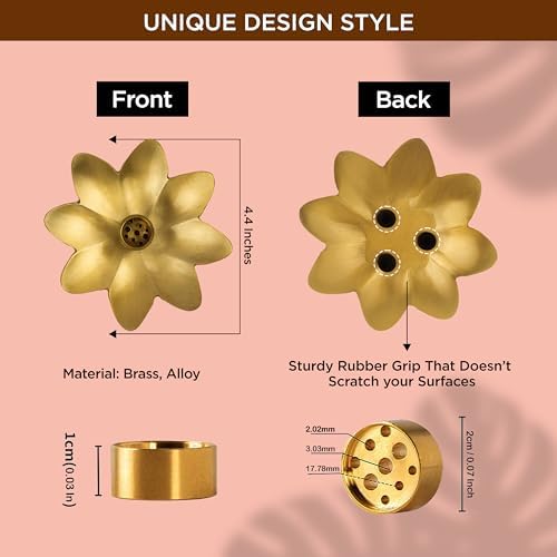 Raajsee Flower Incense Holder Set of 3