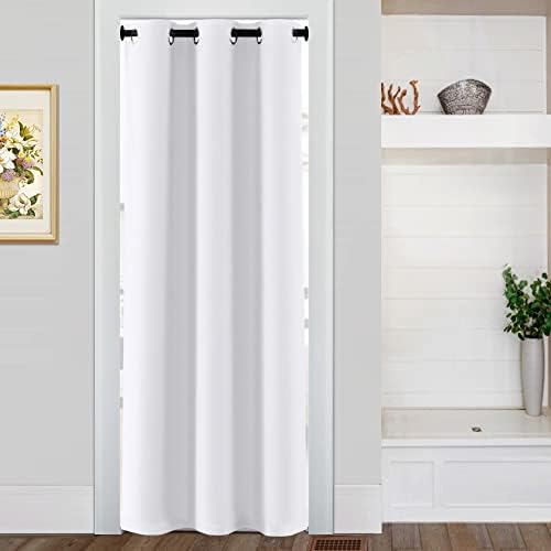 Turquoize Blackout Door Curtain 80 Inch Panel