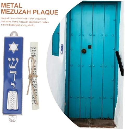 ABOOFAN Star Mezuzah with Scroll for Front Door