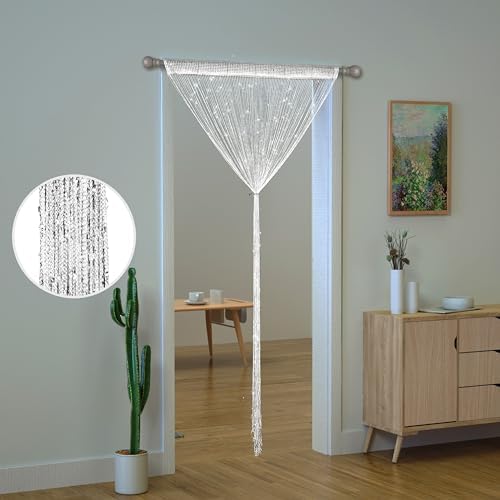 Glitter Beaded Curtain Panel for Windows Doorway