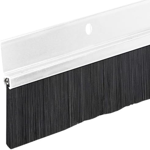 Brush Sweep Door Sweep with Black 1 12 Inch Brush 3 Ft