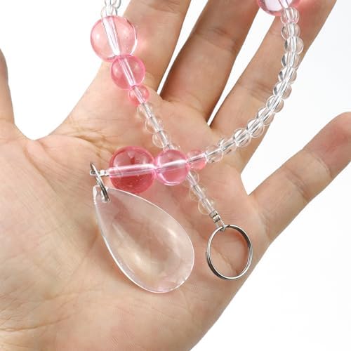 Pink Crystal Curtain Bead 20 Strings Arched Curtain