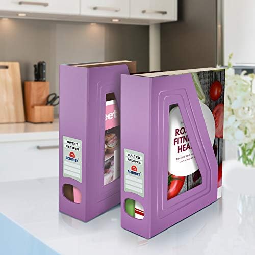 Acrimet Magazine Holder Solid Purple 2 Pack