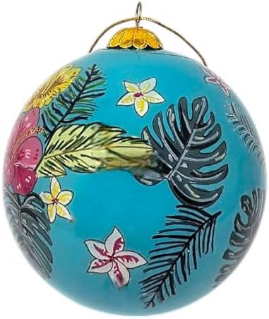 Pineapple Tropical Delight Hawaiian Christmas Ornament 3 Inch