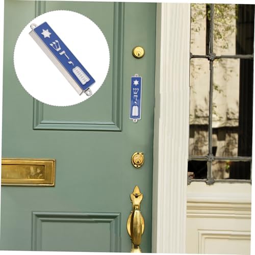 Garneck Mezuzah Scroll Door Ornament Metal Case