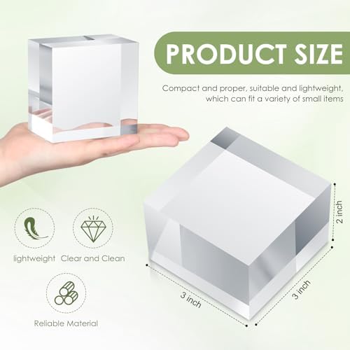 Remerry 4 Piece Acrylic Cube Jewelry Display Stand