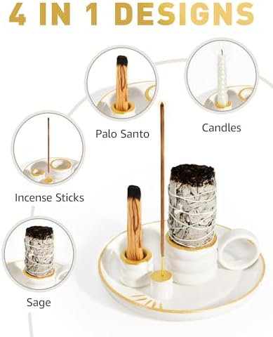 4 in 1 Incense Holder for Meditation and Gifts