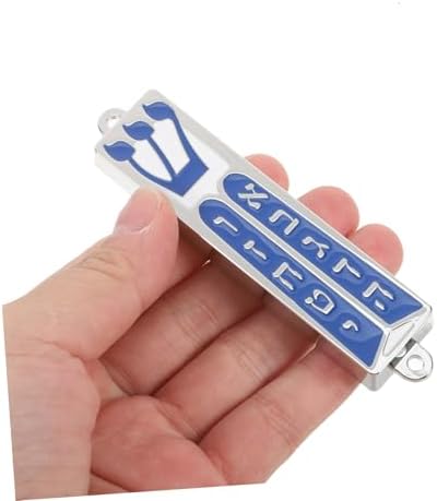 Traditional Script Mezuzah Scroll in Zinc Alloy Case