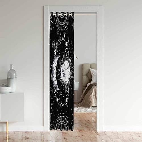 Jejeloiu Sun Moon Privacy Thermal Insulated Curtain Panel