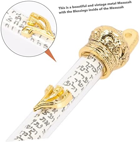 Jewish Ornaments Bible Scroll Door Mezuzah Metal Decor