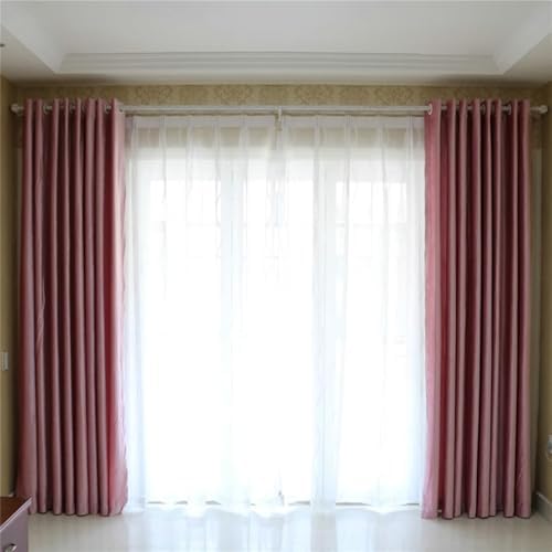 2 Panels Blackout Curtains 40W x 84L Inch Polyester