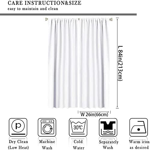 Japanese Style Blackout Curtains with Crane Print
