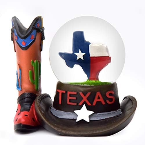 Texas Hat and Boot Snow Globe 1
