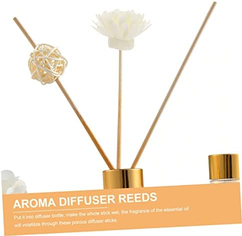 5set Small Chrysanthemum Aroma Diffuser Replacement Sticks Natural Rattan for Home Fragrance