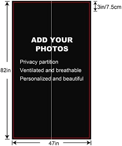 SIGNFORD Custom Door Curtain with Photo Text Room Divider Panel