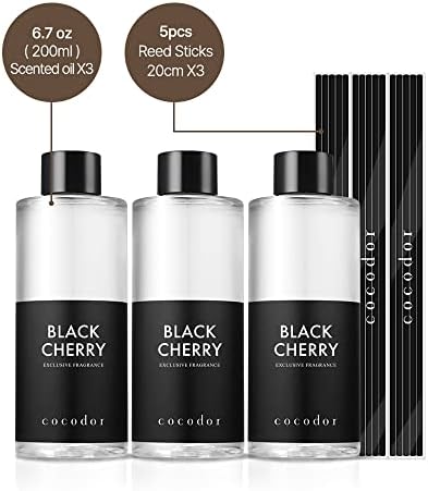 Cocodor Cashmere Vanilla Reed Diffuser Refill 3 Pack