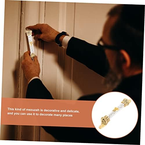 Metal Mezuzah Scroll for Home Door Jewish Decor