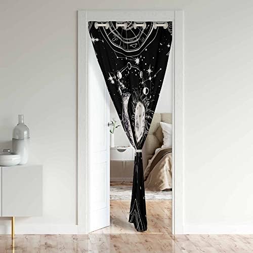 Jejeloiu Sun Moon Privacy Thermal Insulated Curtain Panel