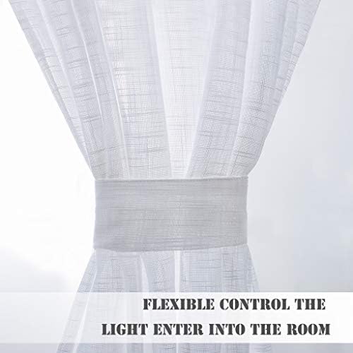 Pony Dance Door Window Curtains 80 Inch Length White Panels