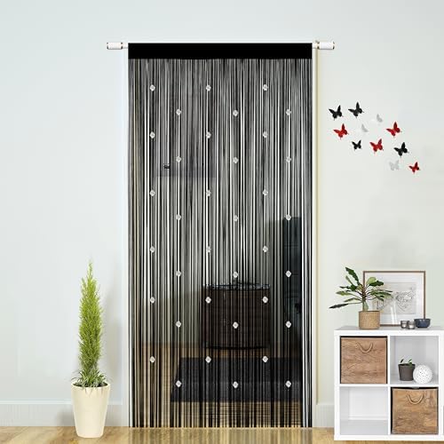 Beaded String Curtains for Boho Bedroom Decor