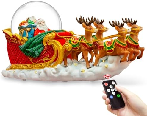 Mr Winder Christmas Snow Globe with Music and Lights