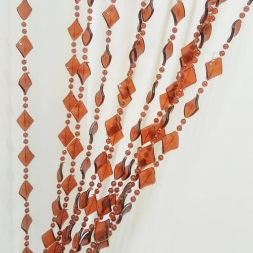 Ave Split Beaded Curtain for Doorway Window Room Divider